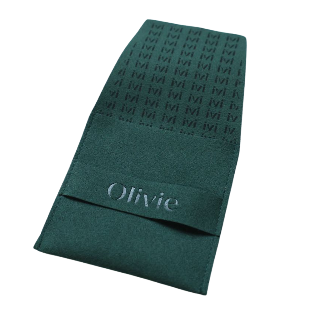 OLIVIE Pytlík na šperky ZELENÝ 6103