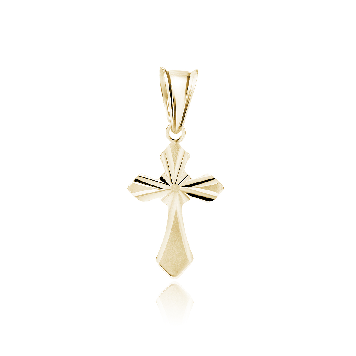 Olivie Stříbrný přívěsek KŘÍŽEK GOLD 9249 Ag 925; ≤0,8 g.