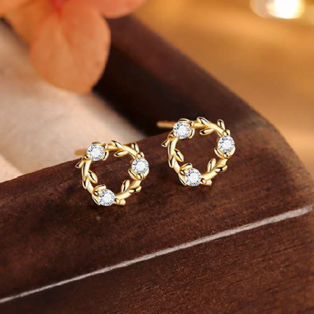 Olivie Stříbrné náušnice KRUH GOLD 9257 Ag 925; ≤0,6 g.