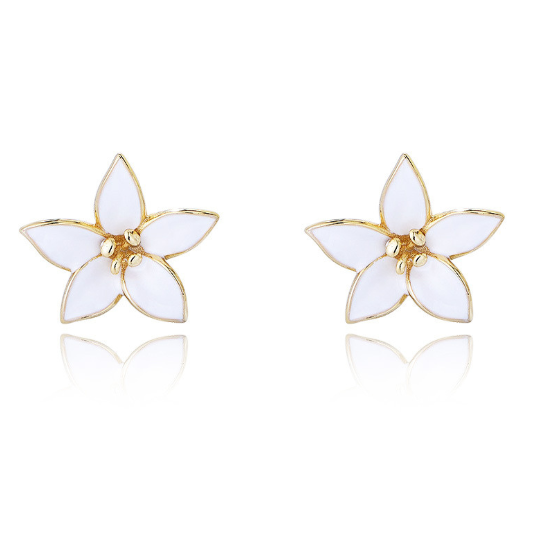 Olivie Stříbrné náušnice LILIE GOLD 9280 Ag 925; ≤2,2 g.