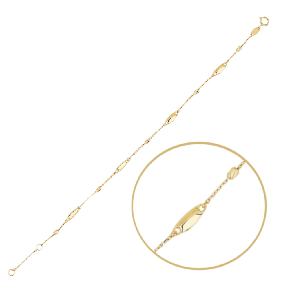 MINET Elegantní zlatý náramek Au 585/1000