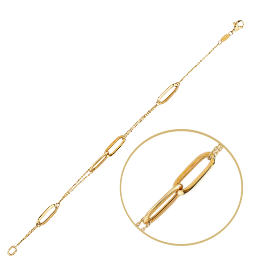 MINET Elegantní zlatý náramek Au 585/1000