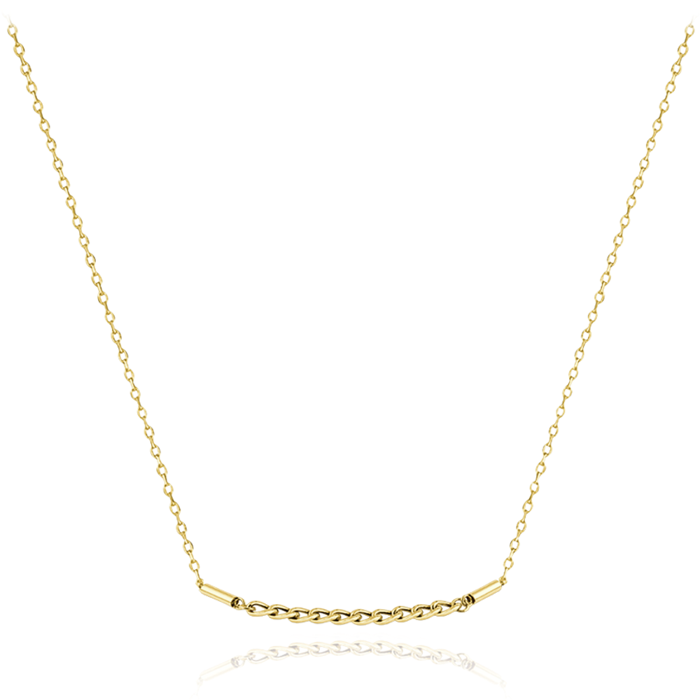 MINET Elegantní zlatý náhrdelník Au 585/1000