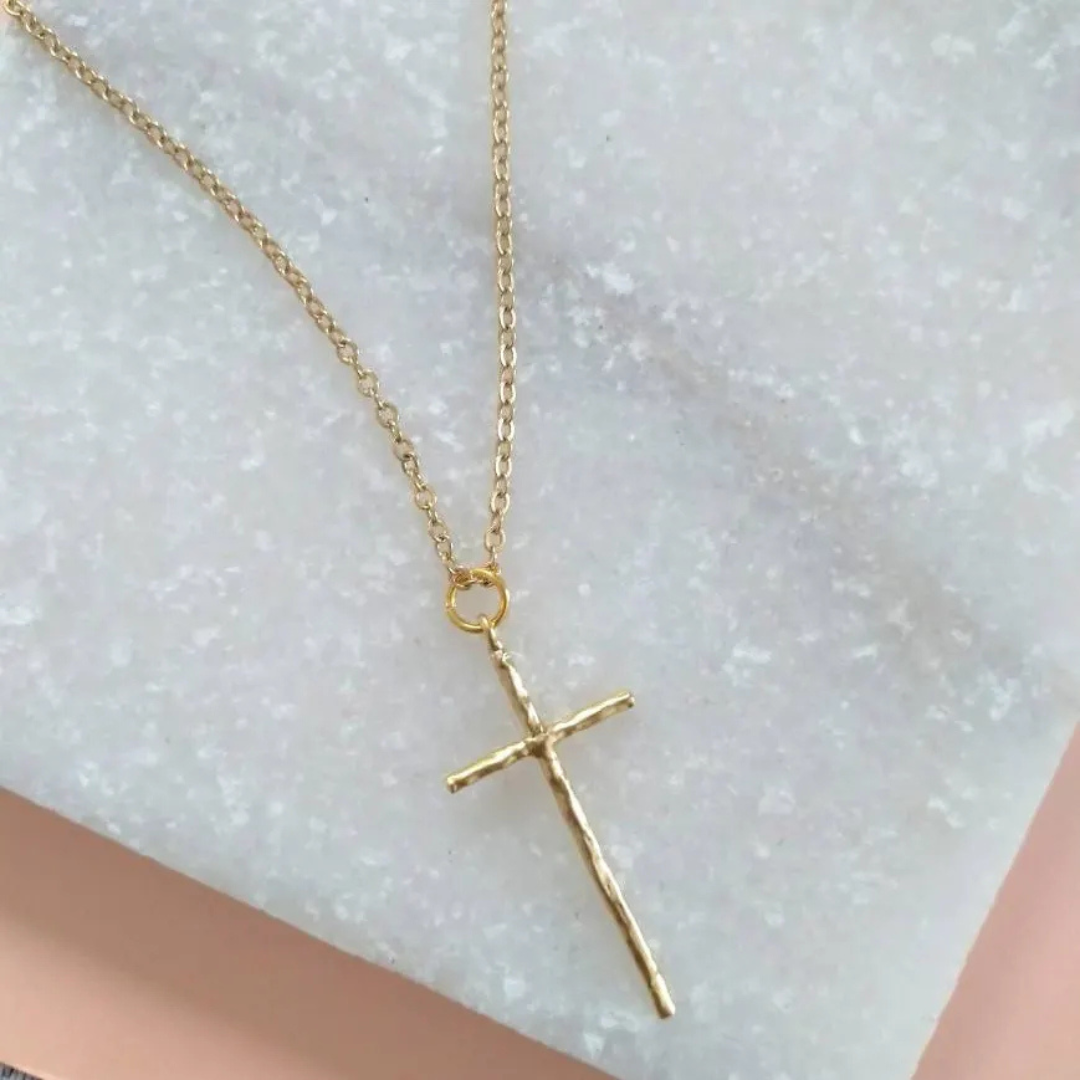 Olivie Stříbrný náhrdelník KŘÍŽEK GOLD 9340 Ag 925; ≤2,4 g.
