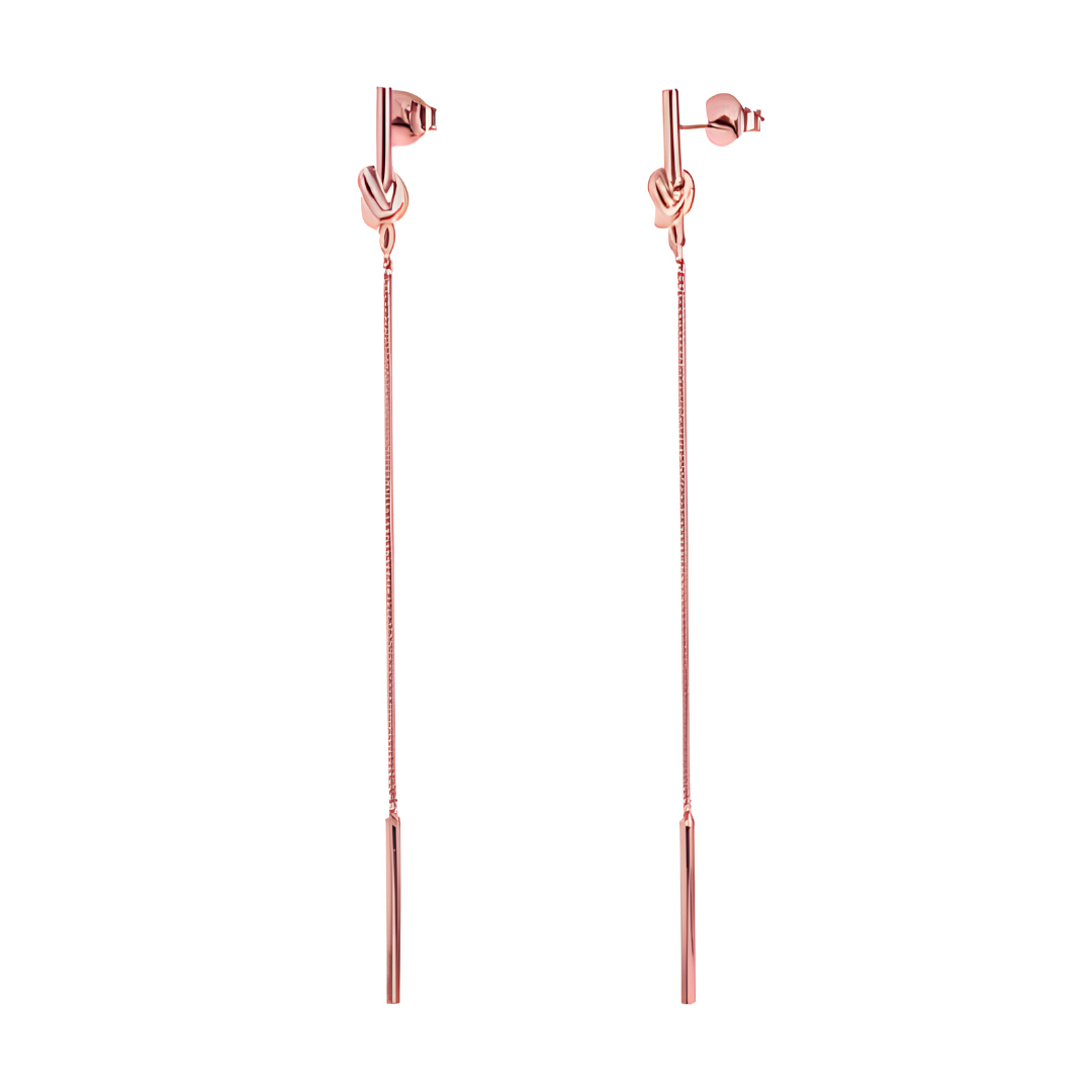 Olivie Stříbrné náušnice UZEL ROSE 9357 Ag 925; ≤2,6 g.