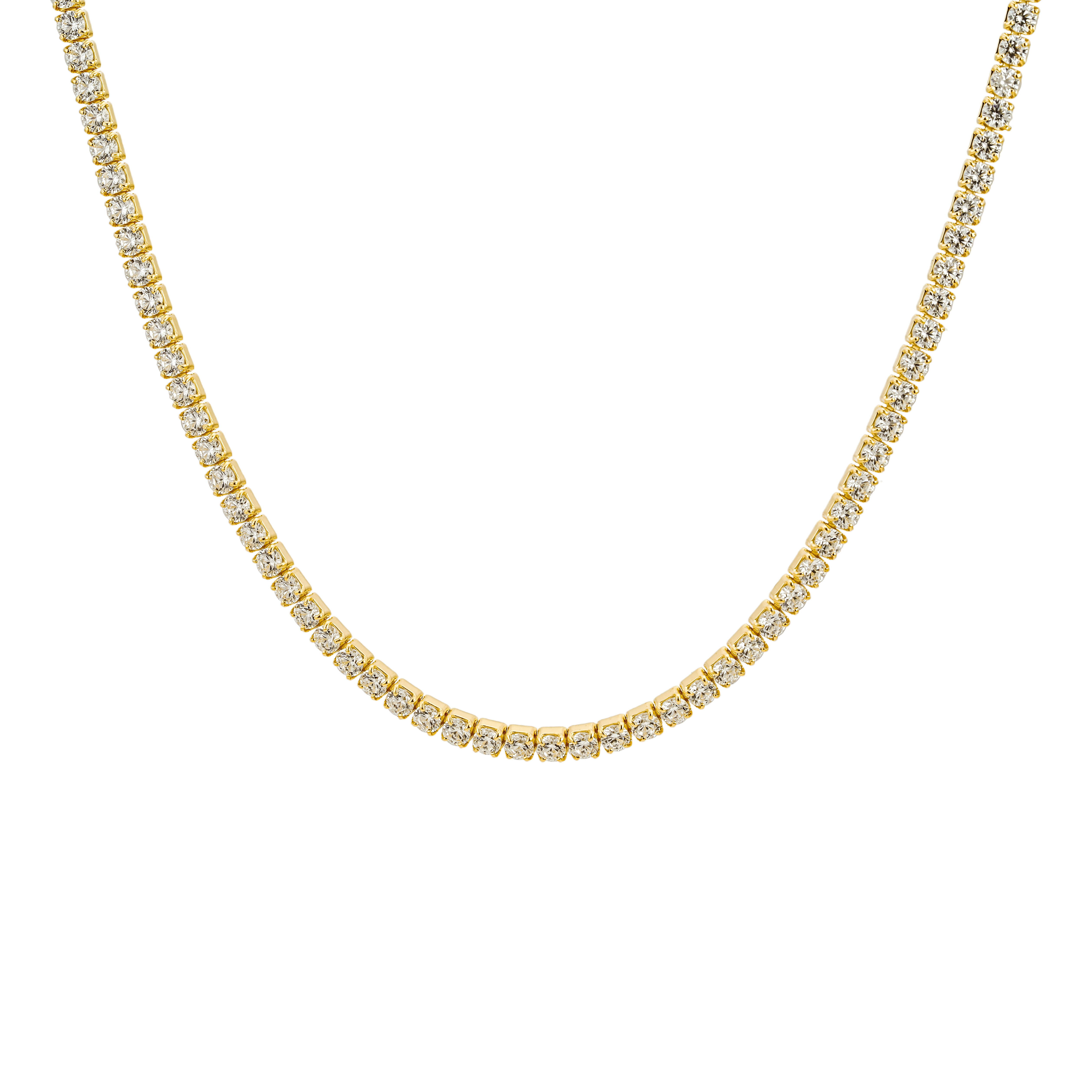Olivie Stříbrný tenisový choker 35+5cm GOLD 9361 Ag 925; ≤7 g.