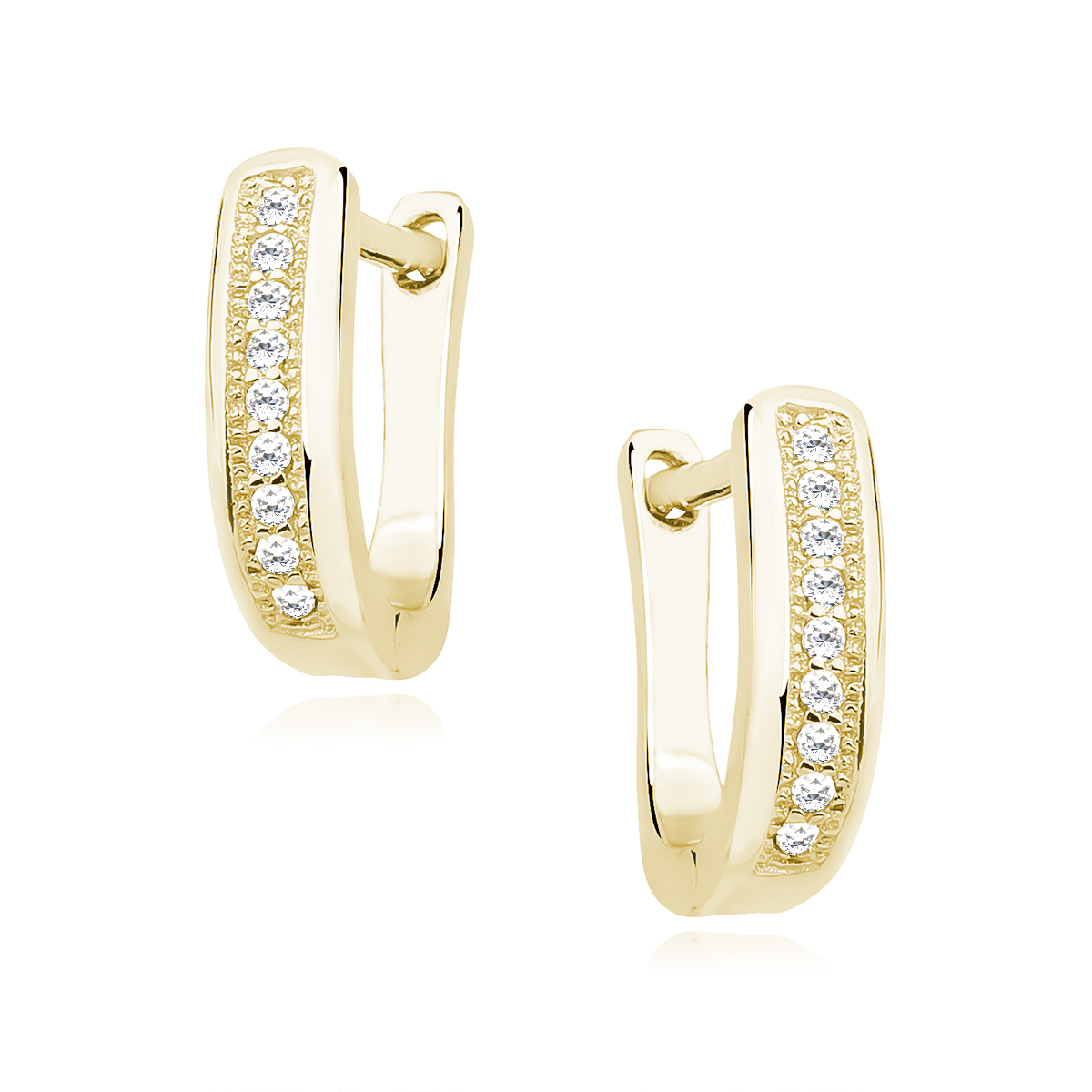 Olivie Stříbrné náušnice GOLD  9391 Ag 925; ≤1,7 g.
