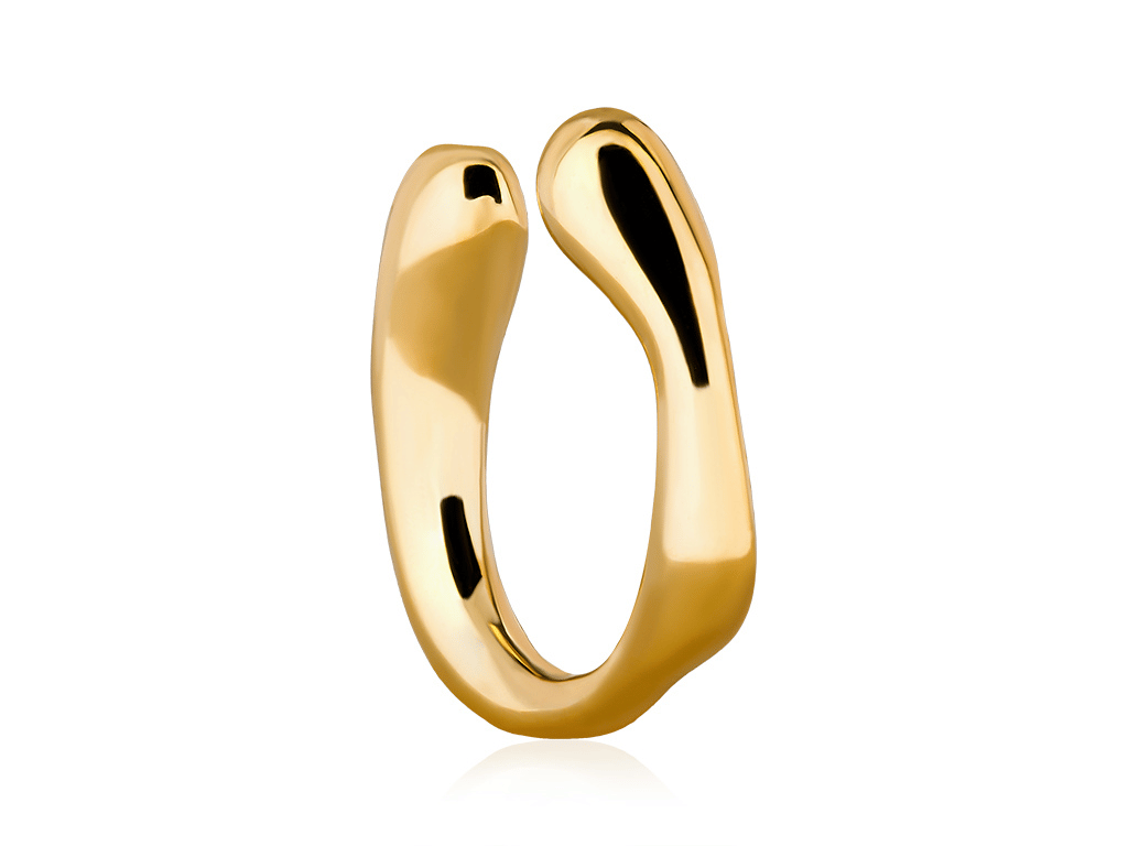 Olivie Stříbrná záušnice KAPKA GOLD 1ks 9477 Ag 925; ≤1,3 g.