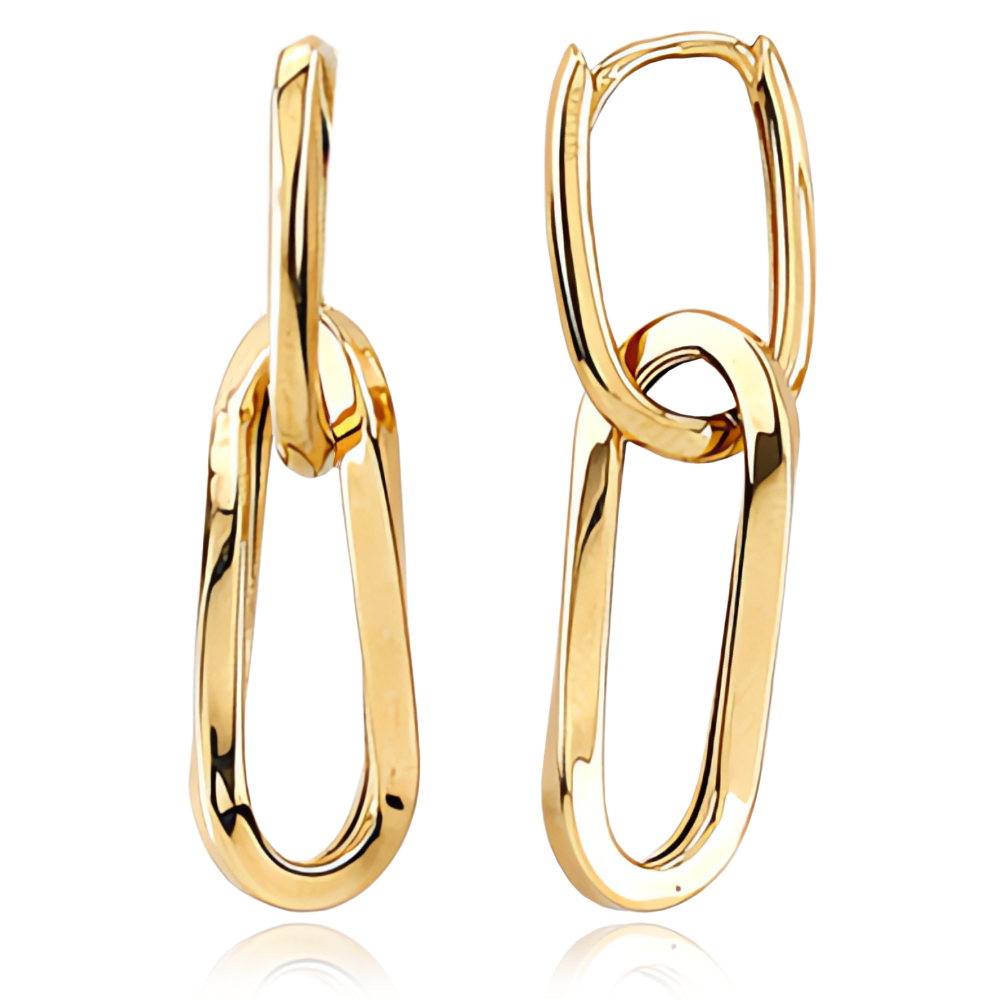 MINET Moderní zlaté náušnice Au 585/1000