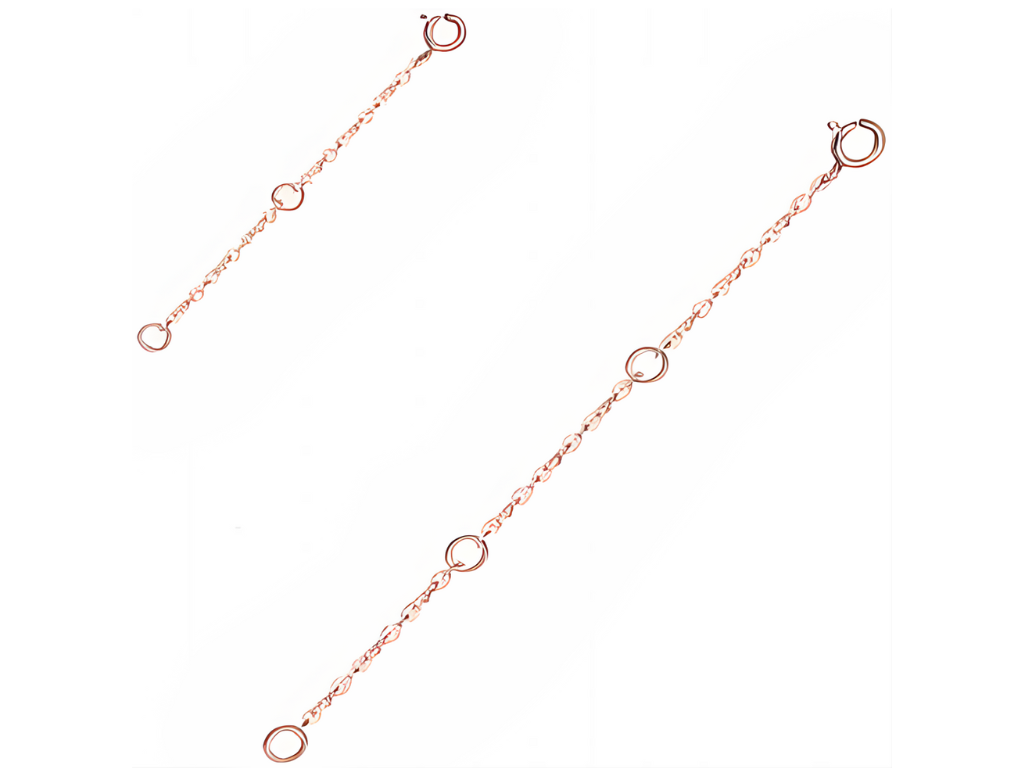 Olivie Dva prodlužovací stříbrné řetízky ROSE 9665 Ag 925; ≤0,6 g.