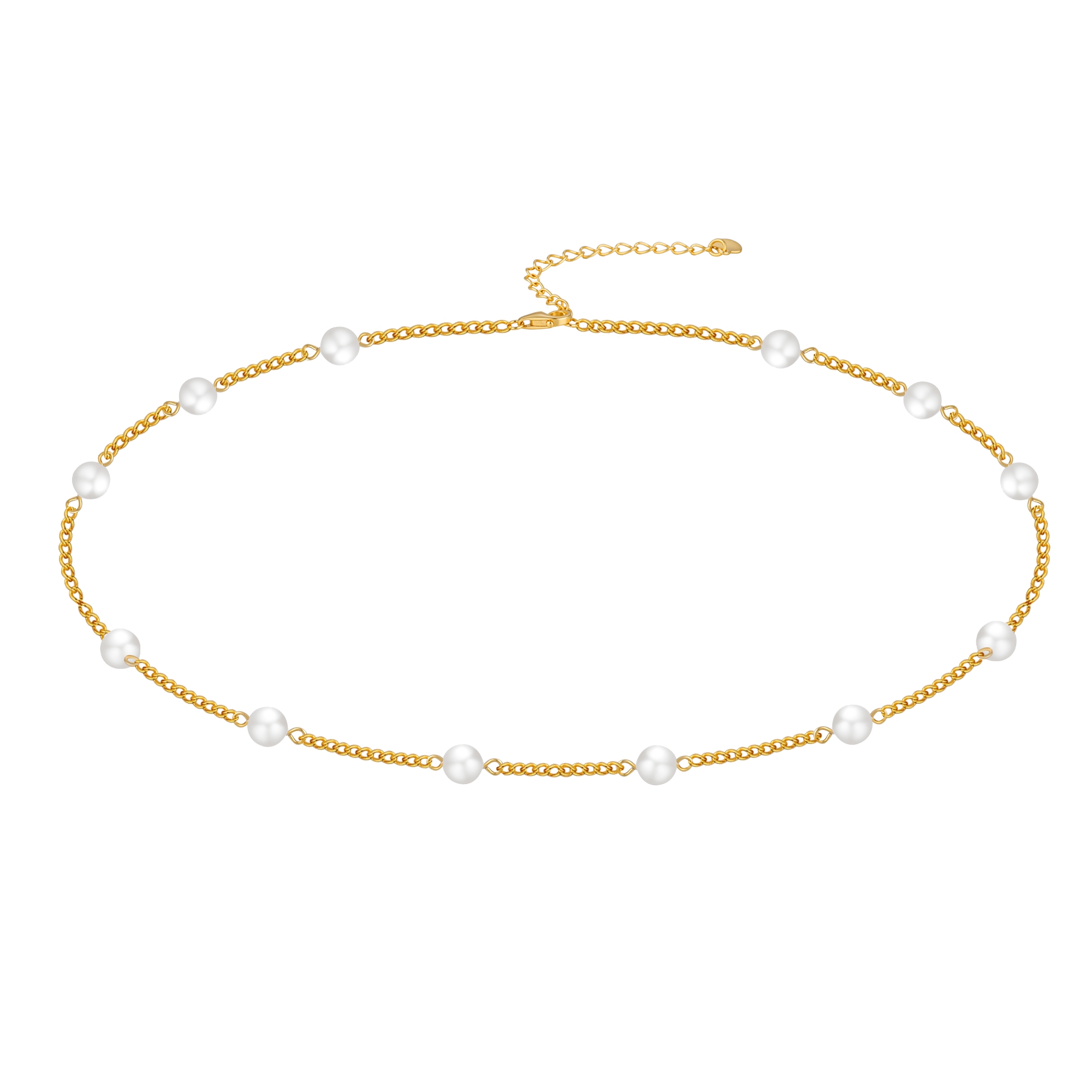 Olivie Stříbrný perlový náhrdelník GOLD 9702 ≤6 g.