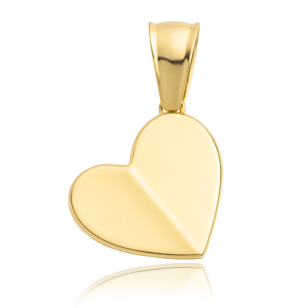 MINET Elegantní zlatý přívěs srdce Au 585/1000