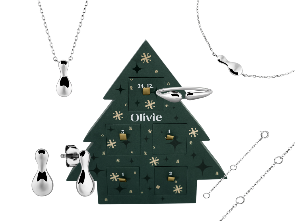 Olivie Adventní kalendář Kapkap 9878 Ag 925