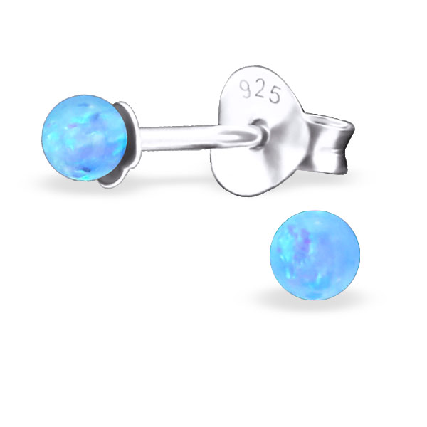OLIVIE Stříbrné kuličky s opálem 1293 Ag 925; ≤0,40 g.