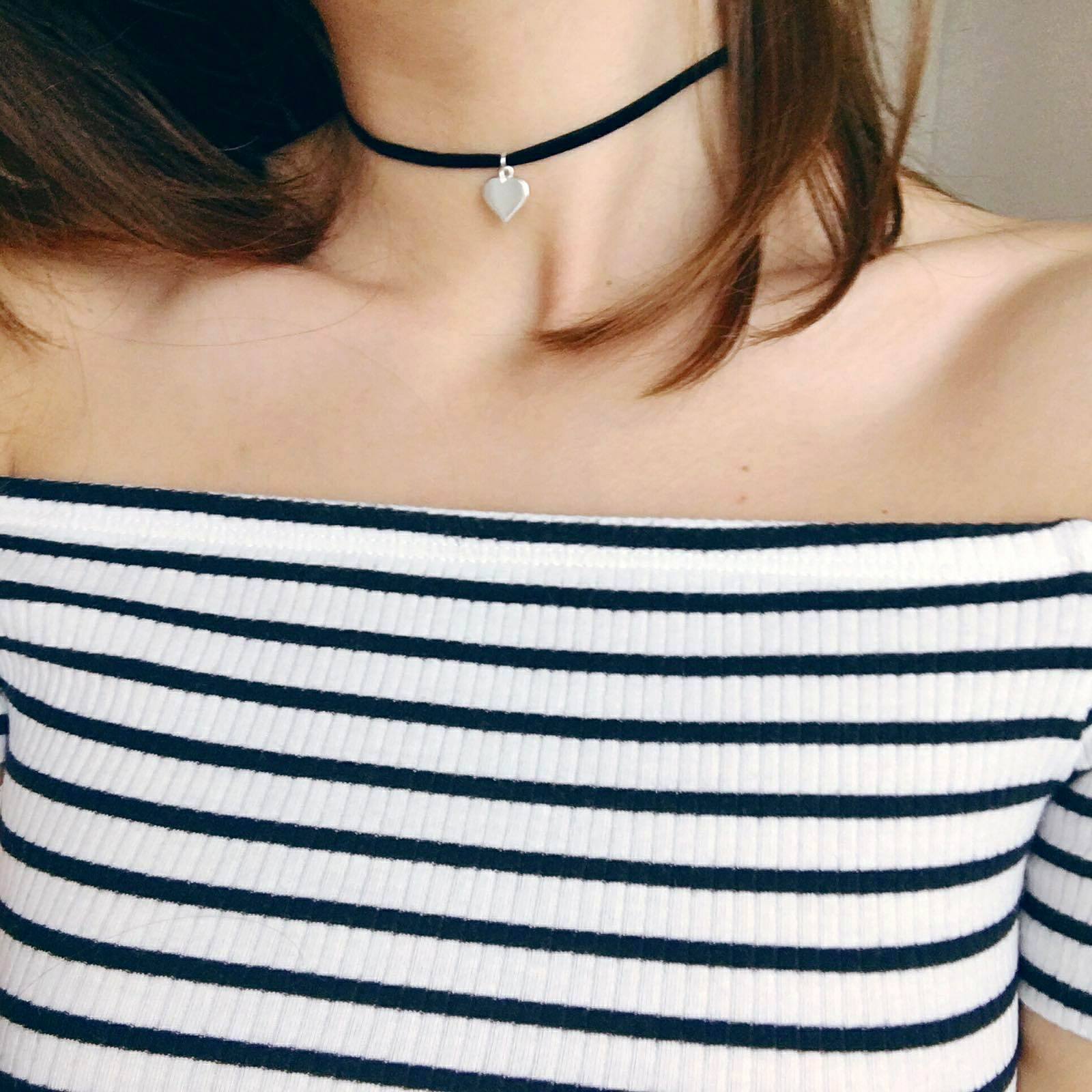 OLIVIE - CHOKER náhrdelník SRDCE 0120