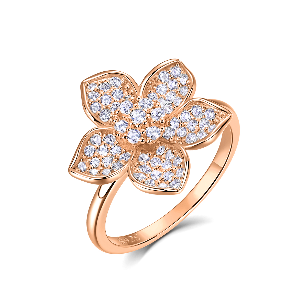 Olivie Stříbrný prsten BARBORKY ROSE 9950 Velikost prstenů: 8 (EU: 57-58)