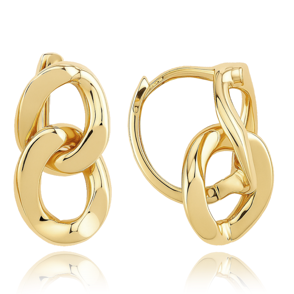 MINET Luxusní zlaté náušnice Au 585/1000