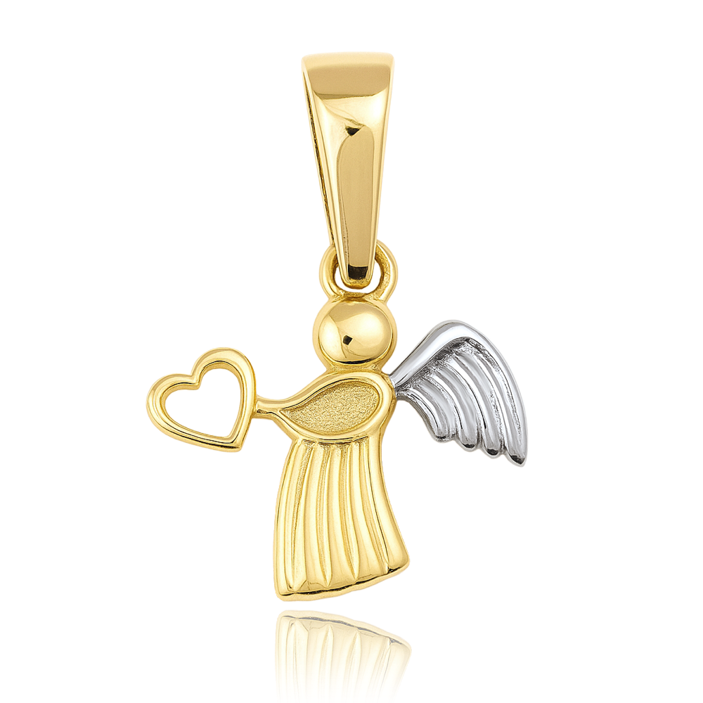 MINET Zlatý přívěsek anděl Au 585/1000