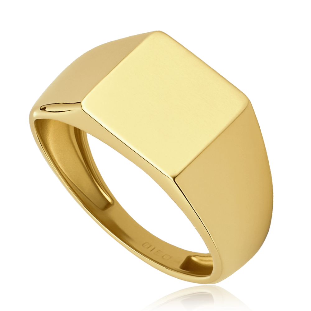 MINET Pánský zlatý pečetní prsten Au 585/1000 Velikost prstenu:: 66, Hmotnost (g): 3,1