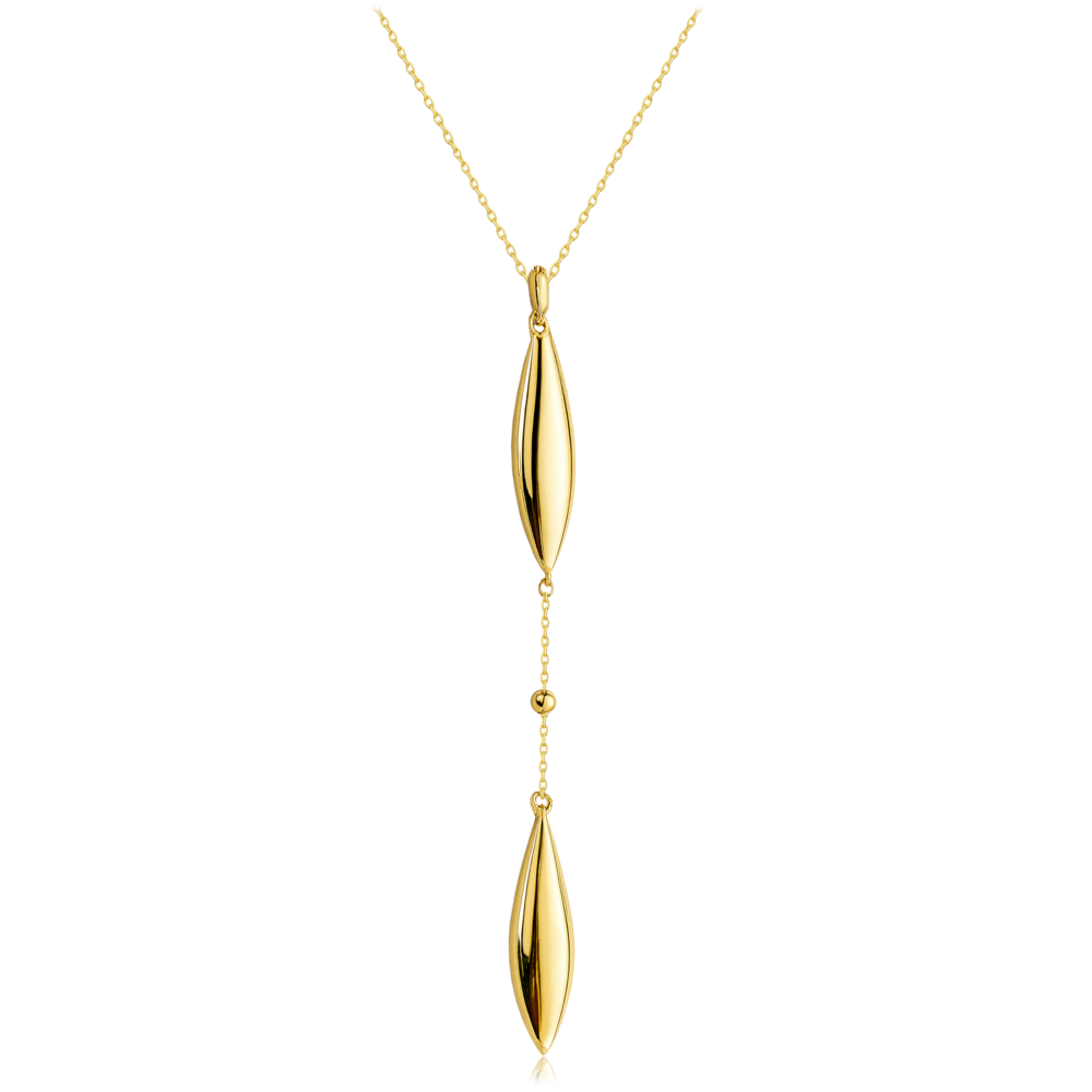 MINET Moderní zlatý náhrdelník Au 585/1000