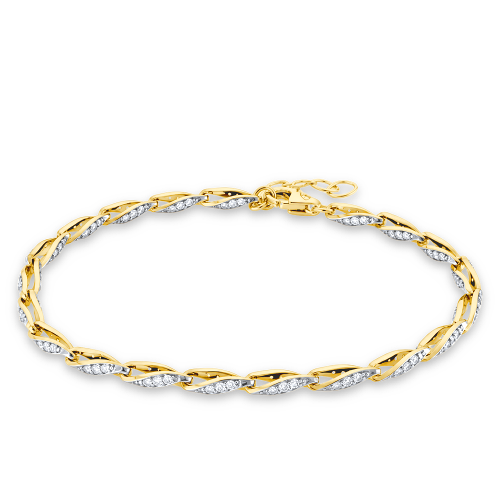 MINET Elegantní zlatý náramek Au 585/1000
