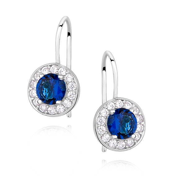 OLIVIE Dětské stříbrné náušnice BLUE 1625 Ag 925; ≤1,5 g.