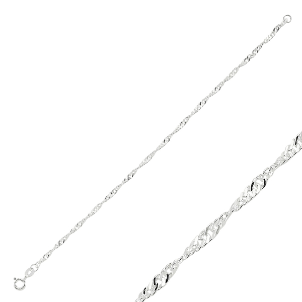 Olivie Stříbrný náramek 18 cm 2376