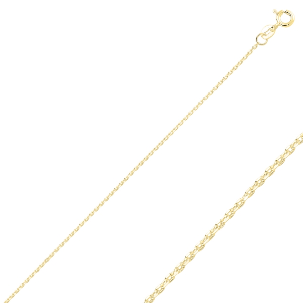 OLIVIE Stříbrný řetízek GOLD 50cm 2597 Ag 925; ≤1,25 g.