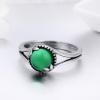 Stříbrný prsten SMARAGDOVÝ ZIRKON