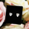 Stříbrné náušnice SRDCE SWAROVSKI akce výprodej sleva vánoční drek z lásky od OLIVIE