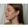 Stříbrné perlové náušnice ROSE