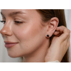 3596 Stříbrné náušnice BLACK  Ag 925; ≤0,4 g.