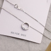 Stříbrný řetízek s prstýnkem od OLIVIE. Dárek pro přítelkyni..