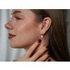 Stříbrné visací náušnice BÍLÝ OPÁL od OLIVIE