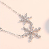 Stříbrný náhrdelník SNĚHOVÉ VLOČKY OLIVIE