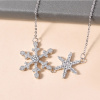 Stříbrný náhrdelník SNĚHOVÉ VLOČKY