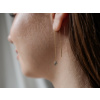 Stříbrné řetízkové náušnice KAPKA GOLD pozlacené od OLIVIE