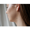 Stříbrné řetízkové náušnice KAPKA GOLD pozlacené od OLIVIE