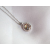 Stříbrný náhrdelník zelený SULTANIT ze stříbra 925/1000 od OLIVIE.cz