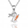 Stříbrný náhrdelník KRÁLÍK koupíte u OLIVIE. Dárek pro milovníky králíků a zvířátek.