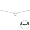 CHOKER řetízek STŘÍBRNÝ KŘÍŽEK