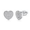 8348 Stříbrné náušnice SRDÍČKO