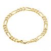 8505 Stříbrný náramek 20cm GOLD