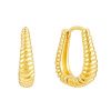 8795 Stříbrné náušnice CROISSANT GOLD