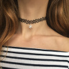 0075 CHOKER náhrdelník SNĚHOVÁ VLOČKA Ag 925; 0,6 g.