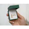 9384 Stříbrné náušnice 3ks GOLD  Ag 925; ≤1,3 g.