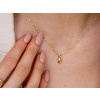 9453 Stříbrný náhrdelník KAPKA GOLD od OLIVIE.cz