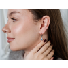 Stříbrné náušnice KAPKA AQUAMARINE