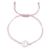 9670 Provázkový růžový náramek TLAPKA