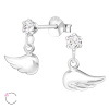 Swarovski stříbrné náušnice